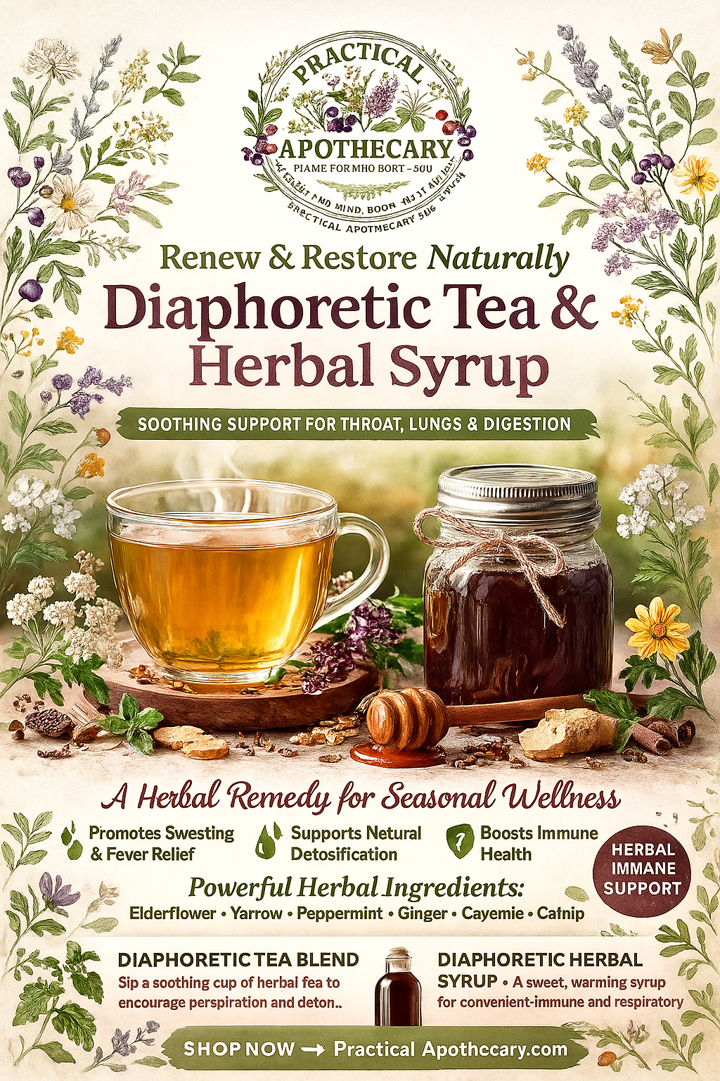 Natural Herbal Remedy Syrups