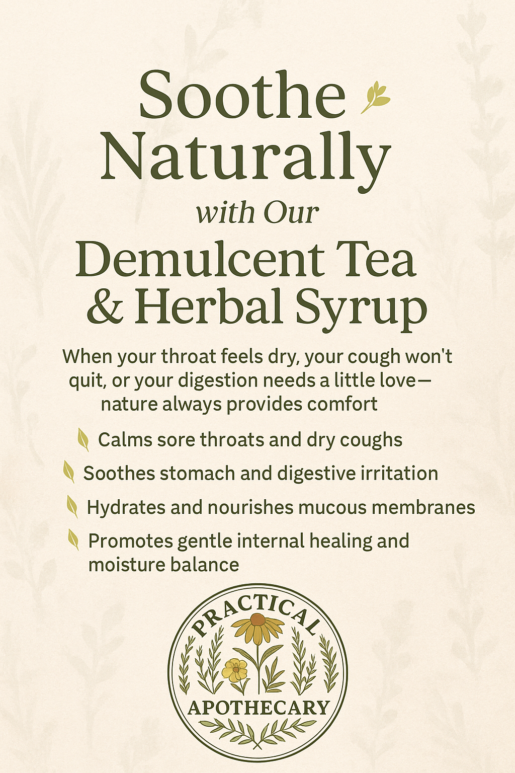 Natural Herbal Remedy Syrups